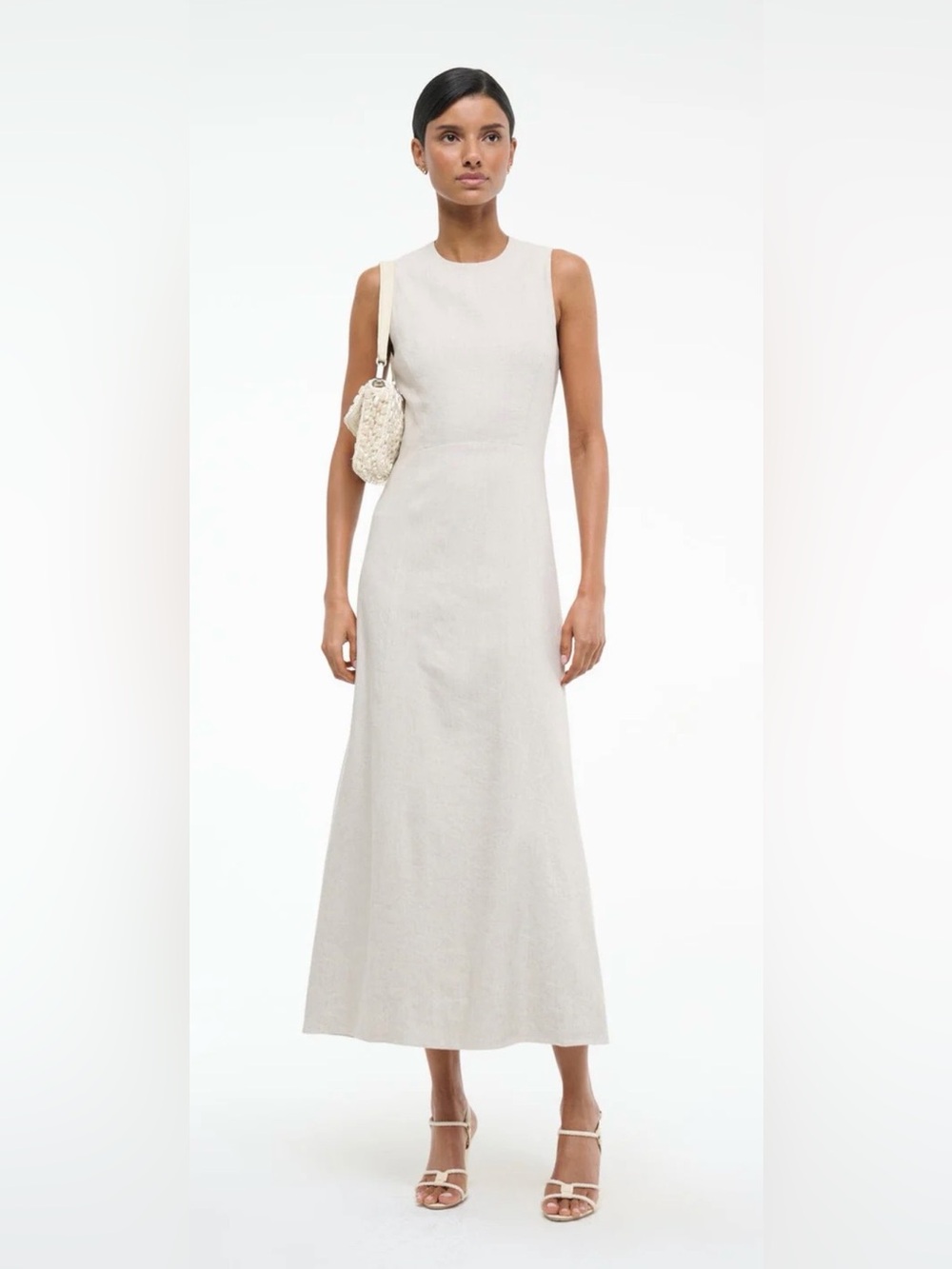 STAUD
MARTINE Linen Dress, Size 16